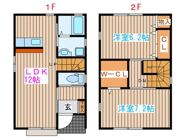 アヴァンセタウンＭ棟(上飯田)の物件間取画像